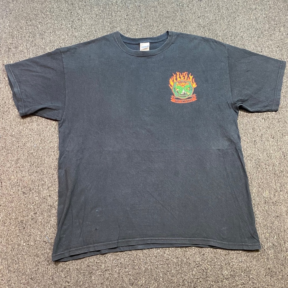 TShirt Sz XL Mens Black Skater Vulcan Chemical Hose Company Fire Dragon Engine 2